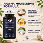 Magneziu Bisglicinat + Vitamina B6 90 Capsule